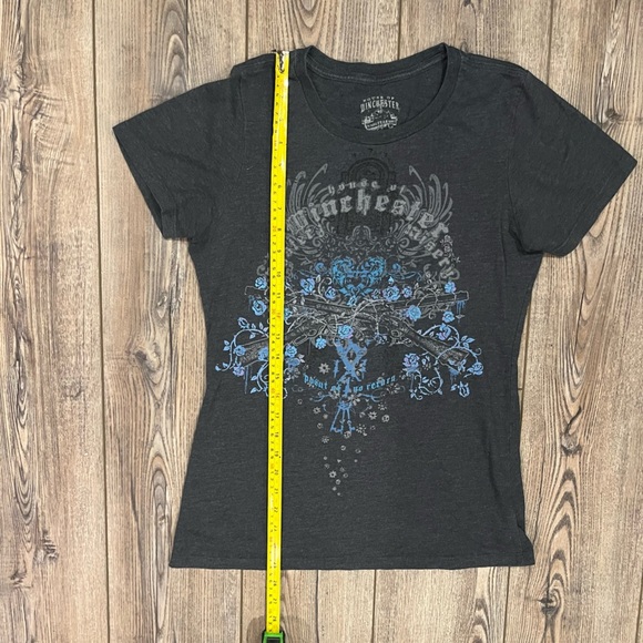 House of Winchester Grey Graphic T-Shirt size L - gothic, Halloween - Picture 5 of 6